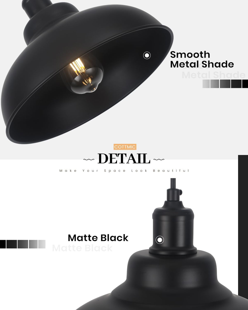 2-Light Farmhouse Adjustable Pendant Light