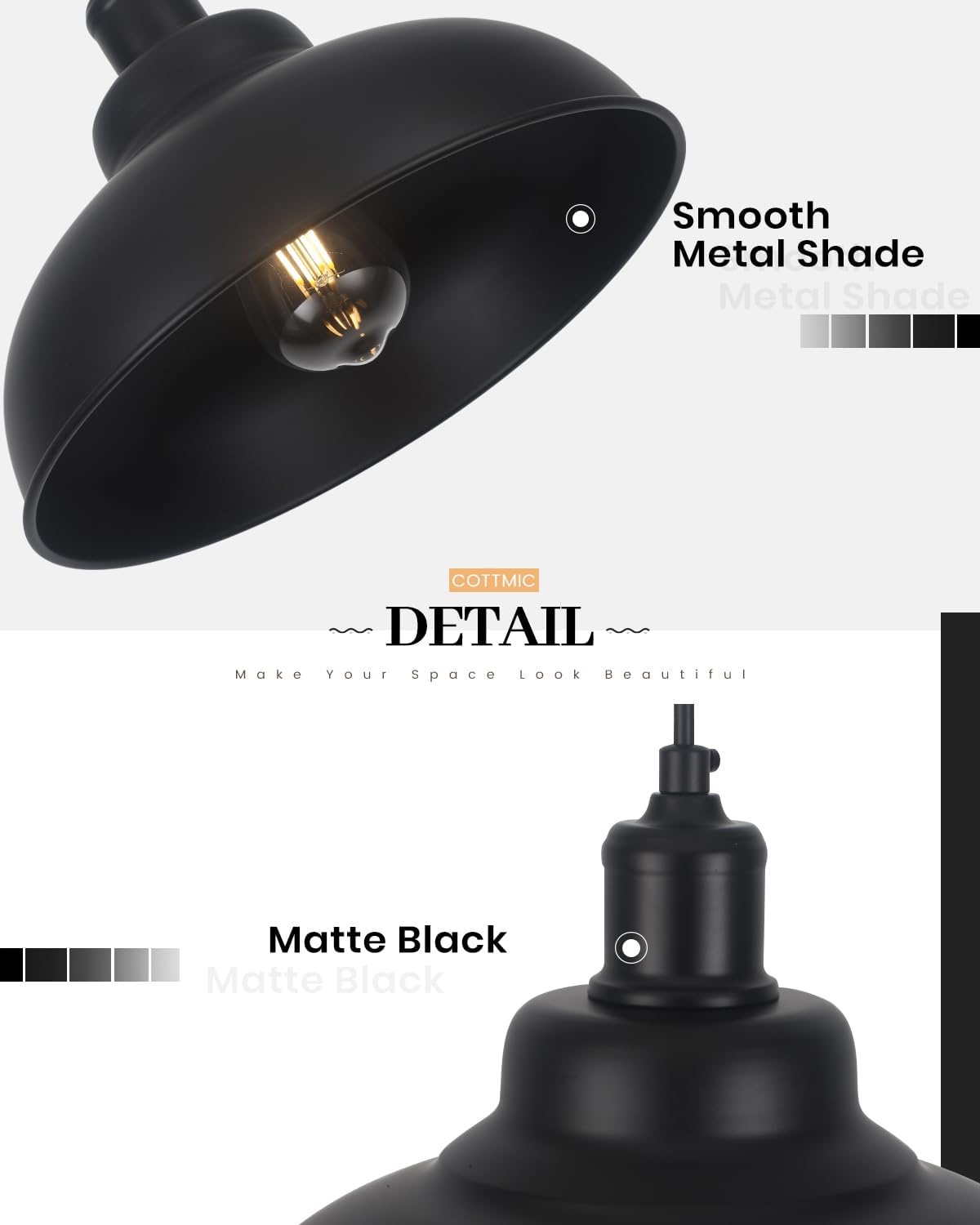 2-Light Farmhouse Adjustable Pendant Light