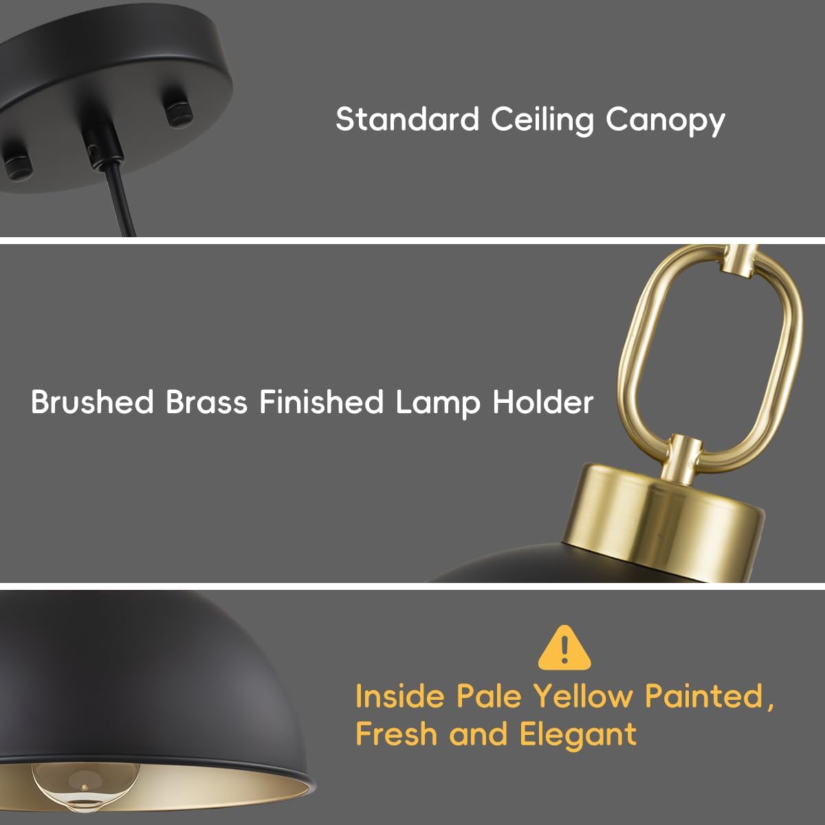 2-Pack Adjustable Dome Pendant Lights