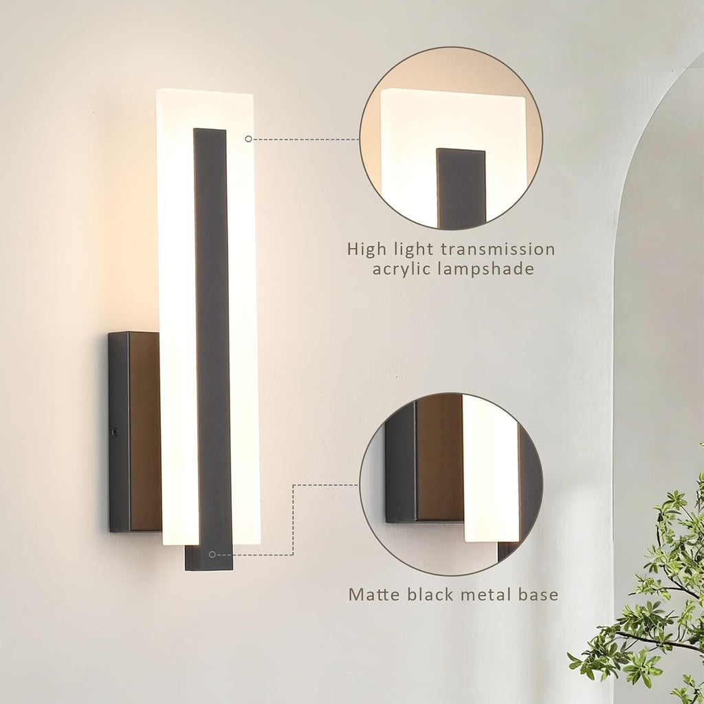 2-Pack Dimmable LED Up Down Wall Sconce