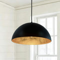 Black Gold Interior Dome Pendant Light