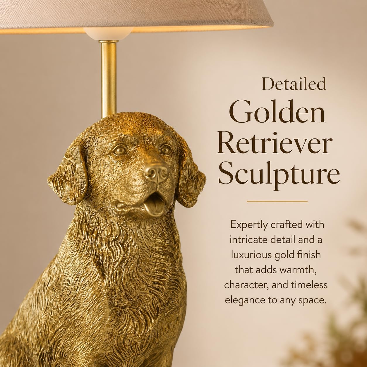 Golden Retriever Dog Decor Table Lamp