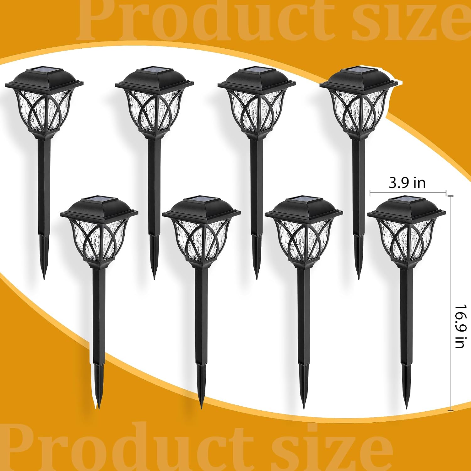 6-Pack Waterproof Solar Garden Lights