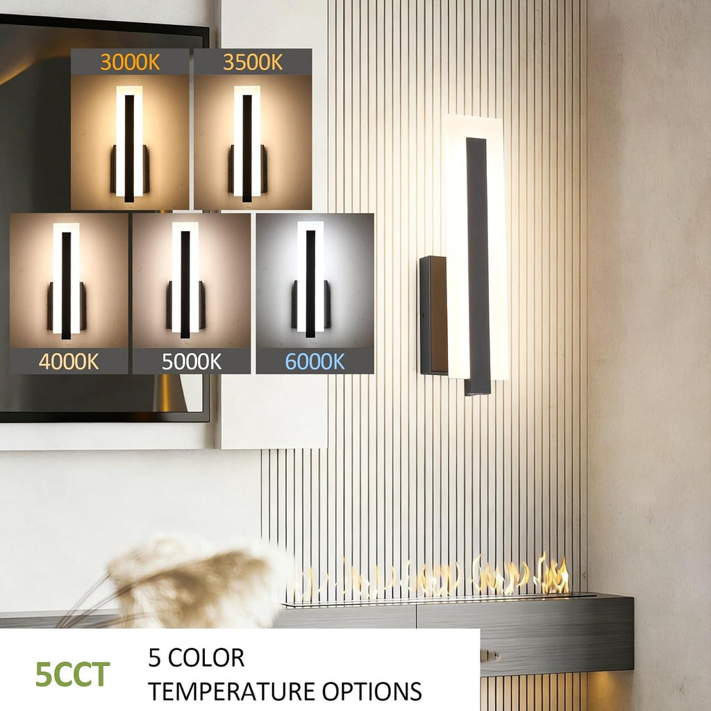 2-Pack Dimmable LED Up Down Wall Sconce