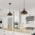 Industrial Hammered Dome Pendant Lights 2-Pack
