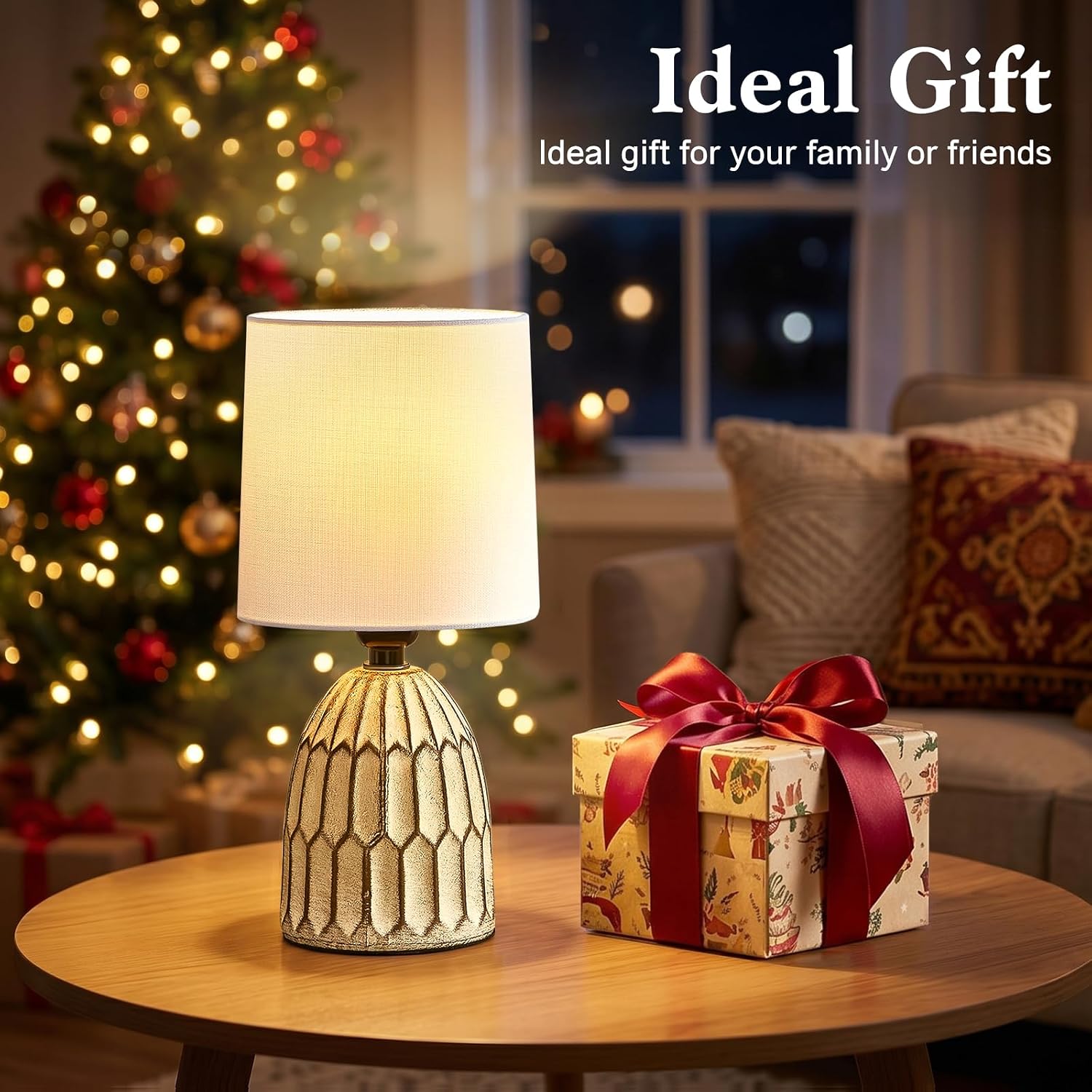 Boho Farmhouse Ceramic Table Lamp
