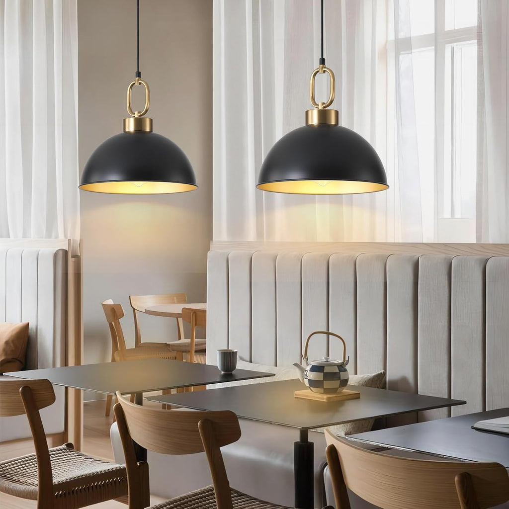 2-Pack Adjustable Dome Pendant Lights