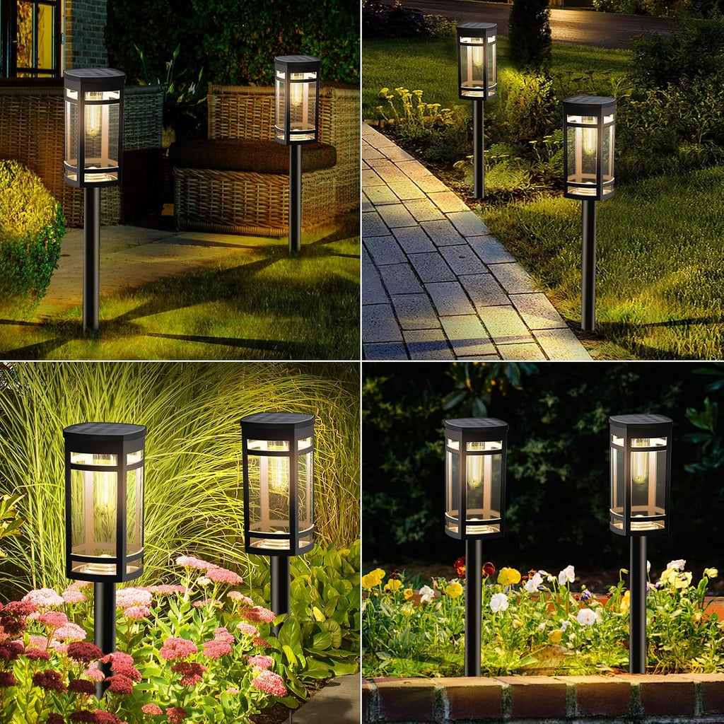 12-Pack Edison Solar Pathway Lights