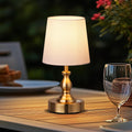 Antique Brass Cordless Mini Table Lamp