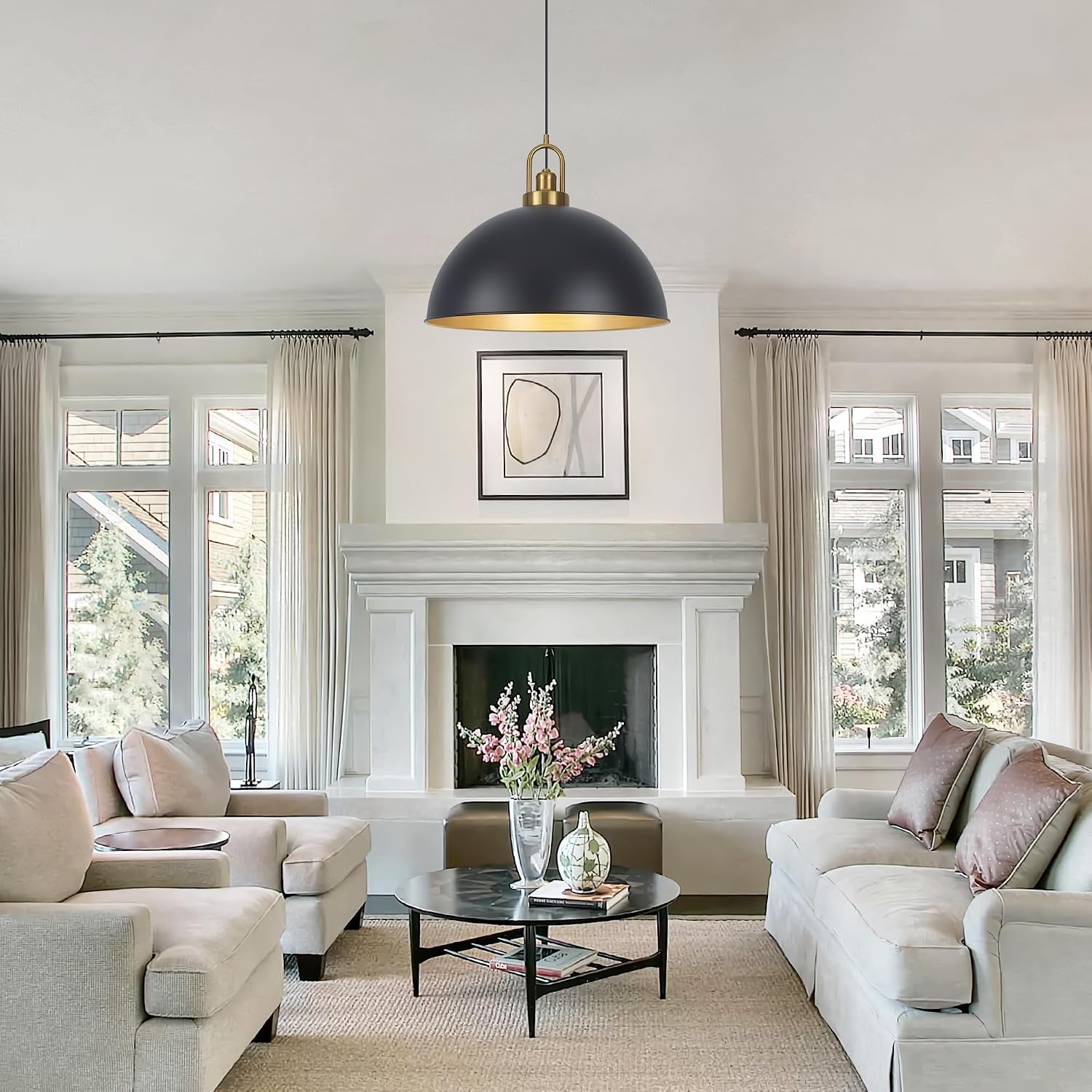 Farmhouse Large Dome Pendant Light
