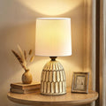 Boho Farmhouse Ceramic Table Lamp