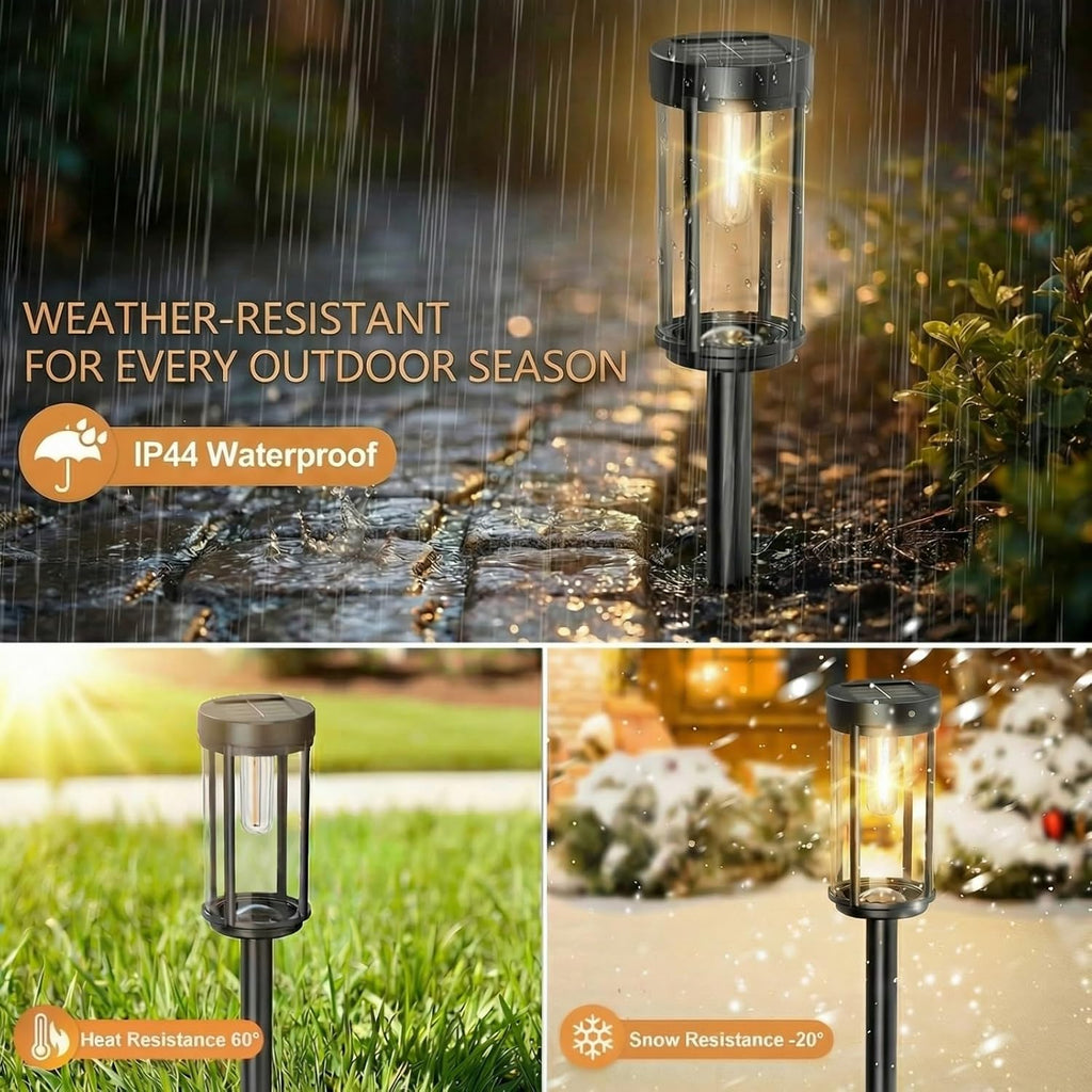 12-Pack Warm White Solar Stake Lights