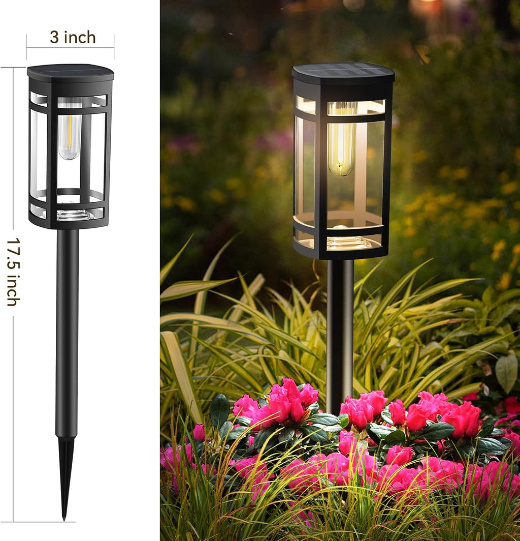 12-Pack Edison Solar Pathway Lights
